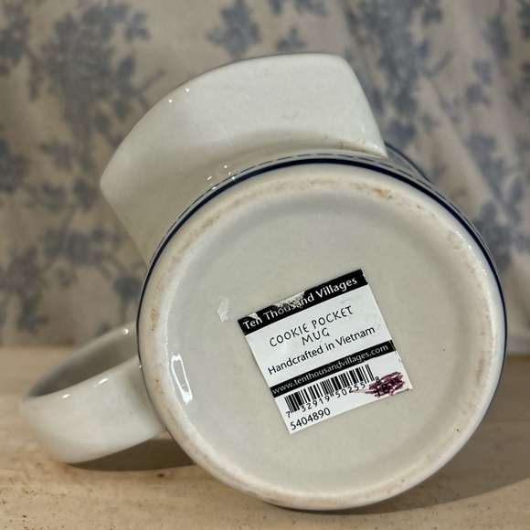 NWT Ten Thousand Villages Handcrafted Cookie Pocket Mug - Picture 7 of 8